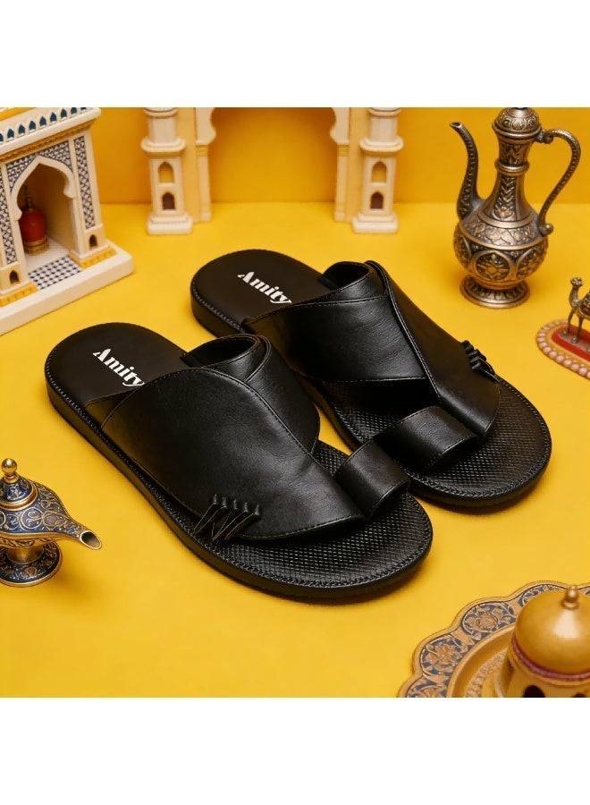 Summer Slide Slippers for Men, Wear Resistant Non Slip Sole Lightweight Beach Home Sandals - Image 3