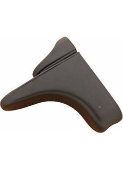 Azm Hırdavat Azm Hardware Pelikan Oval Glass Shelf Holder Matte Black  - Image 1