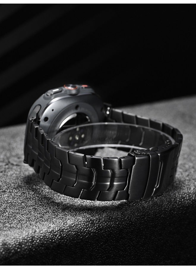 Titanium Band for Samsung Galaxy Watch Ultra 47mm LTE, Men and Women Luxury Titanium Metal Replacement Watch Strap for Samsung Watch Ultra,Black - Image 5