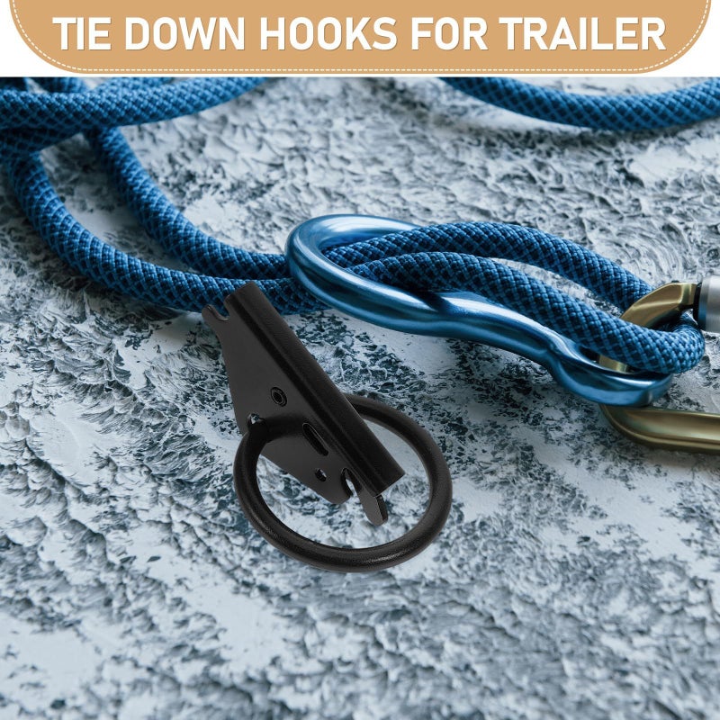 Heavy Duty Trailer Tie Down Anchors With Retaining Pins For Secure Vehicle Cargo And Truck Load Securing - Image 4