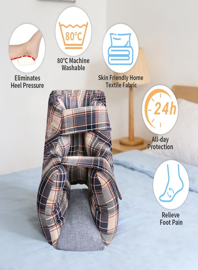 Ehucon Heel Protector for Pressure Sores in Bed, Foot Pillow Boot Cushion for Bedridden Patients Remove Bedsores, Ankle Pad for Ulcer Pain Relief While Sleeping - Image 3