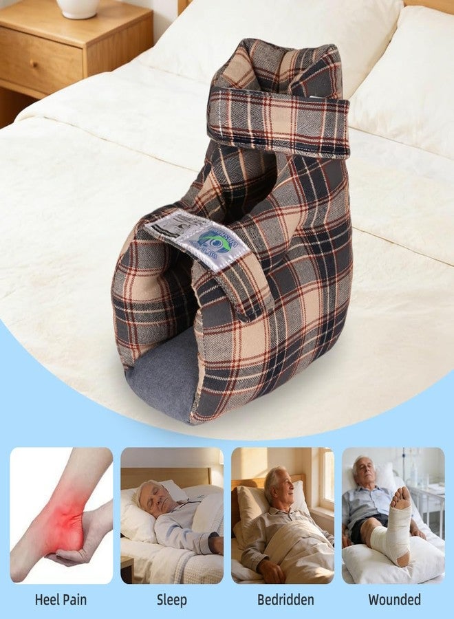 Ehucon Heel Protector for Pressure Sores in Bed, Foot Pillow Boot Cushion for Bedridden Patients Remove Bedsores, Ankle Pad for Ulcer Pain Relief While Sleeping - Image 2
