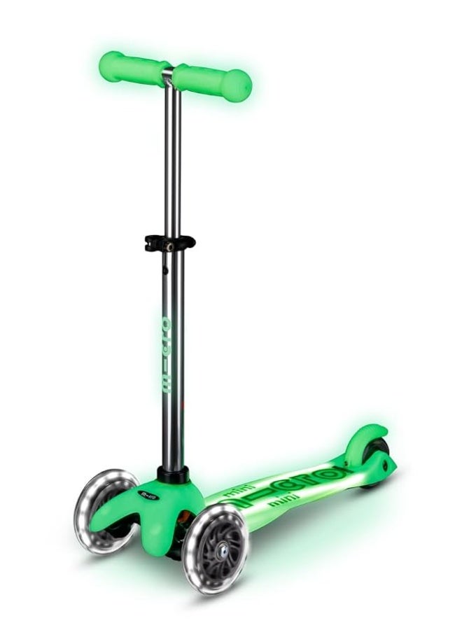 مايكرو Micro Kickboard | Mini Deluxe Glow Plus LED Scooter | Adjustable Handlebar | Lean-to-Steer | Lightweight | Three-Heel | Kids Ages 2-5 yrs - Image 2