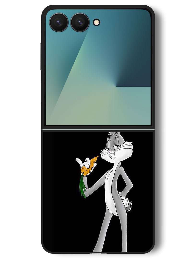 Theodor Case Compatible with Samsung Galaxy Z Flip 7 - 6.9 Inch Protection Shockproof Bumper Cover Rabbit - Image 1