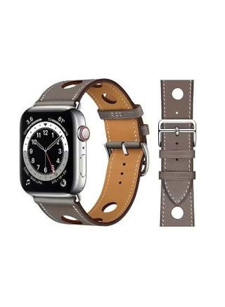 Leather Replacement Band For apple Watch Series 6/SE/5/4/3/2/1 Grey - pzsku/Z1DA5615239B2EF405DF4Z/45/_/1739272970/f5888f80-9f8e-41dc-a296-3e3368934321