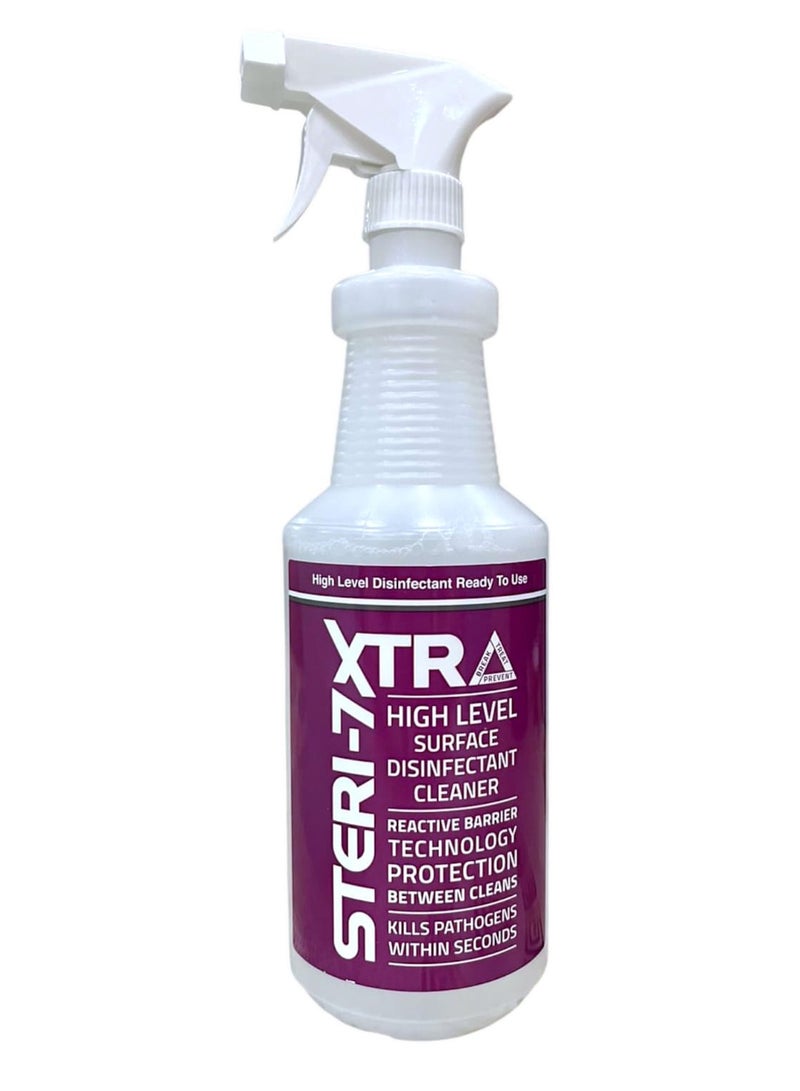 STERI-7 XTRA مطهر ومنظف للأسطح عالي الأداء مع تكنولوجيا الحماية التفاعلية تحمي بين كل عملية تنظيف وأخرى، 750مل