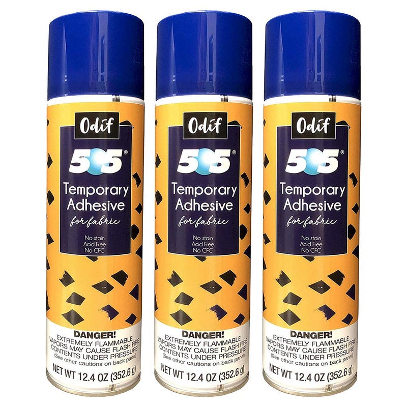 Odif USA 505 Spray & Fix Temporary Fabric Adhesive 3/Pk-12.4oz, 3 Pack - Image 2