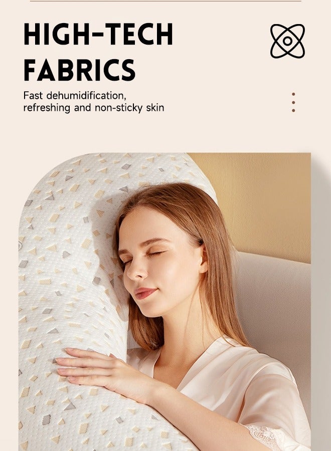 Gonice Body Sleepling Pillow Maternity Pillow with Detachable and Adjustable Pillow Cover Support for Back Legs Belly - Image 4