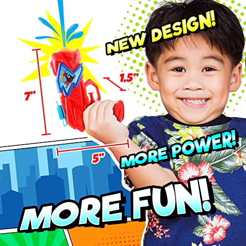 JA-RU Large 8" Marvel Spiderman Water Squirt Gun (1 Pack Improved Style) Avengers Soaker for Kids Fun. Training Dog & Cat. Pool Toy. Include 1 Sticker.6819-1s - Image 5