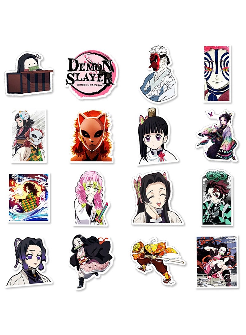 50-Piece Anime Shadow Hunter Stickers - Cartoon Waterproof Vinyl Stickers for Laptop, Phone, DIY Crafts - Image 4