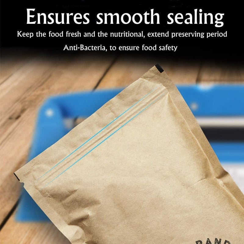 ZEGEL ZEGEL Sealing Machine Impulse Sealer for Plastic Packaging Hand Packing machine Hand Sealing machines Sealer 8 inch Plastice Pouch Packing Sealer 201mm  - Image 3