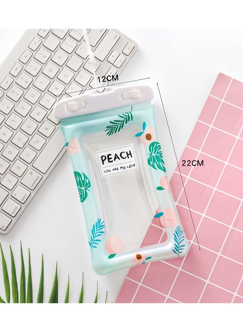 DRAVEN - GG 2 Pic Waterproof Phone Case, Portable PVC Material Floating Phone Pouch Waterproof Cover Good Sealing Phone Bag Accessories for Water Sports Swimming Universal Waterproof airbag floating phone Case  - Image 3