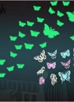 Generic Luminous Plastic 3D Stars Glow In The Dark Wall Stickers Multicolour  - Image 3