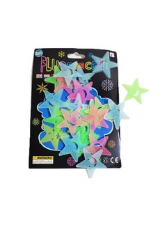 Generic Luminous Plastic 3D Stars Glow In The Dark Wall Stickers Multicolour  - Image 4