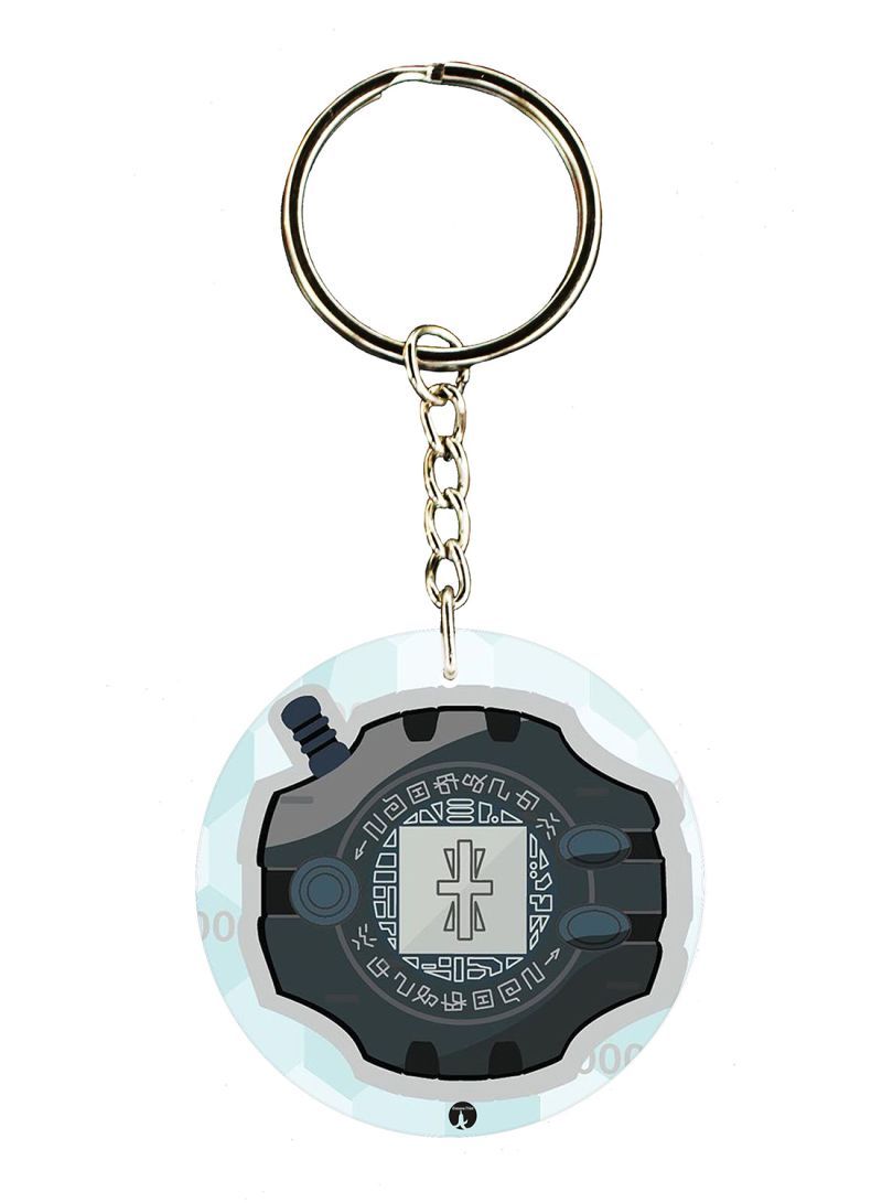 Anime Digimon Double Side Printed Keychain