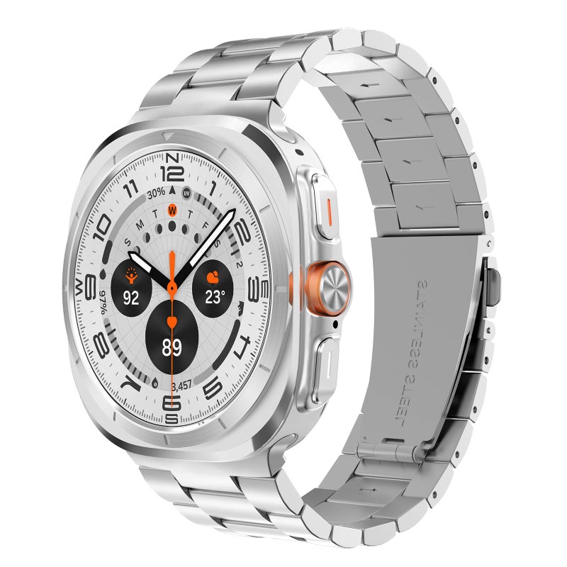 SPGUARD Metal Band Compatible with Samsung Galaxy Watch 7/8 Ultra 47mm (2025/2024), No Gap Stainless Steel Band Strap for Men Women Business, NOT for Other Models - Image 1
