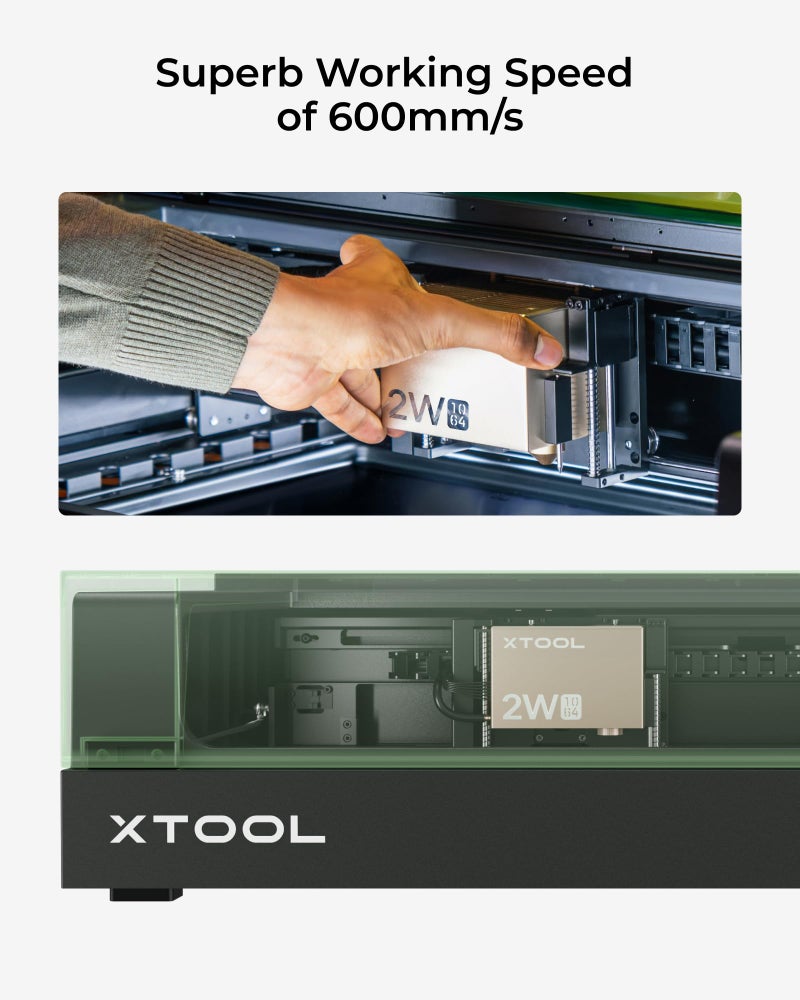 xTool S1 وحدة ليزر تحت الأحمر 1064nm للنقش على المعادن والبلاستيك والأكريليك - مثالية للمجوهرات وصناعة الهدايا - Image 4