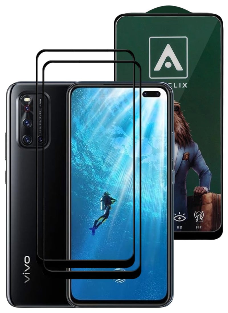 ACLIX 2 Pieces Antistatic ESD Dustproof Premium Quality High Definition Tempered Glass Screen Protector Designed For vivo V19 - Image 1