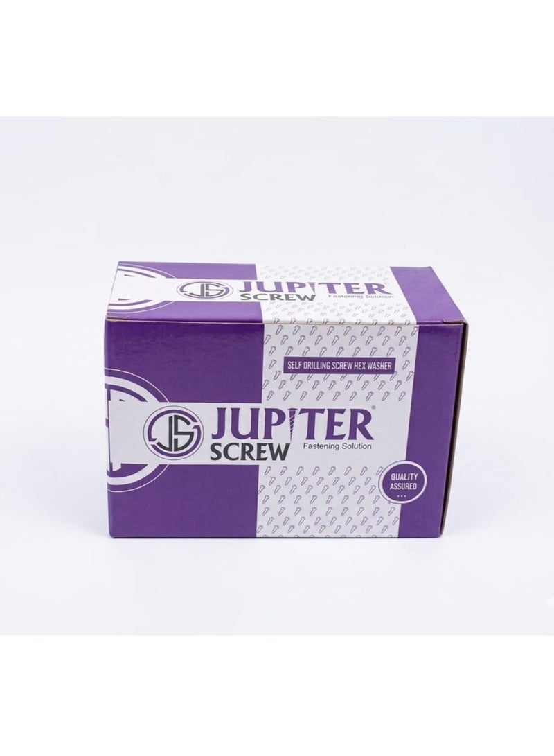 Jupiter SDS Hex Washer Head Stainless Steel Screws (14x3/4' inch) Bonded EPDM Washer, Slotted Hex Head Box of 450 pieces - Image 4