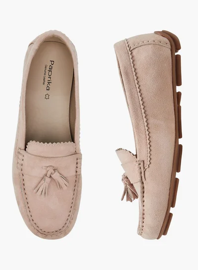Paprika Women's Tassel Detail Slip-On Loafers