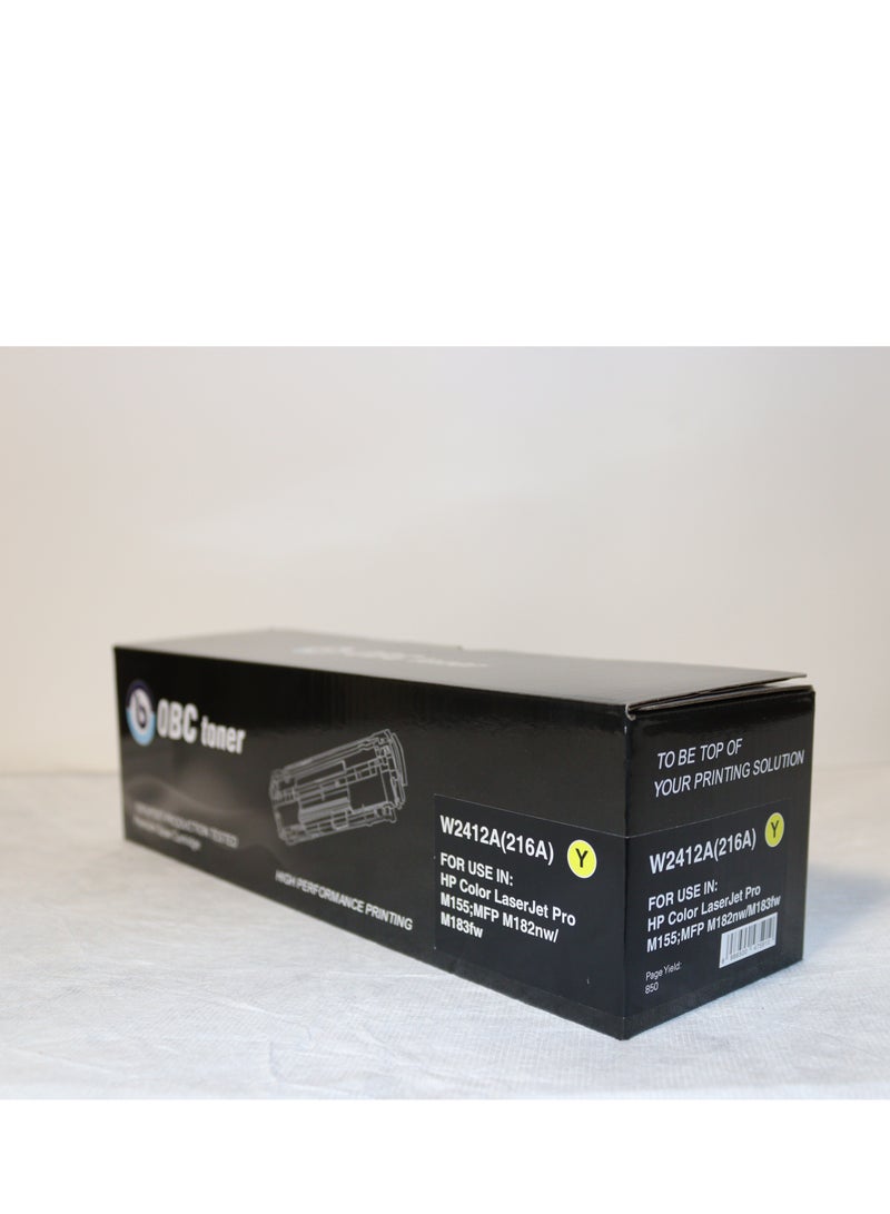 OBC compatible yellow laser toner cartridge, replacement for HP W2412A/216A. Prints up to 2300 pages in pure, professional color. - Image 4