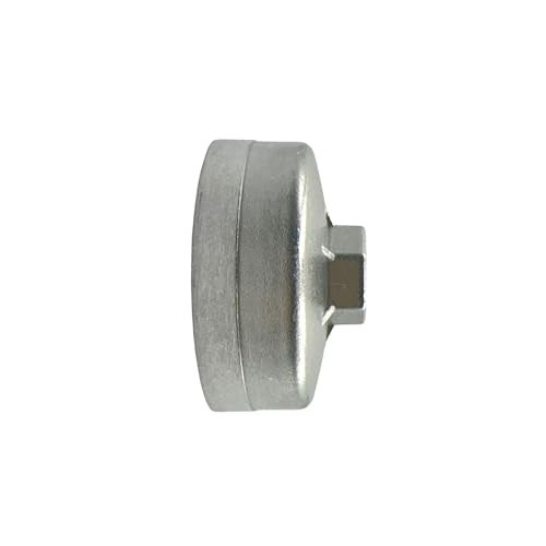 Bstenky Oil Filter Cap Wrench Oil Filter Socket Removal Tool 74mm Inner Dia,15 Flute, 918 Aluminum Alloy Compatible with AC Delco PF63/PF64 Oil Filter for Chevy Silverado 4.3L Equinox 1.5L - Image 5