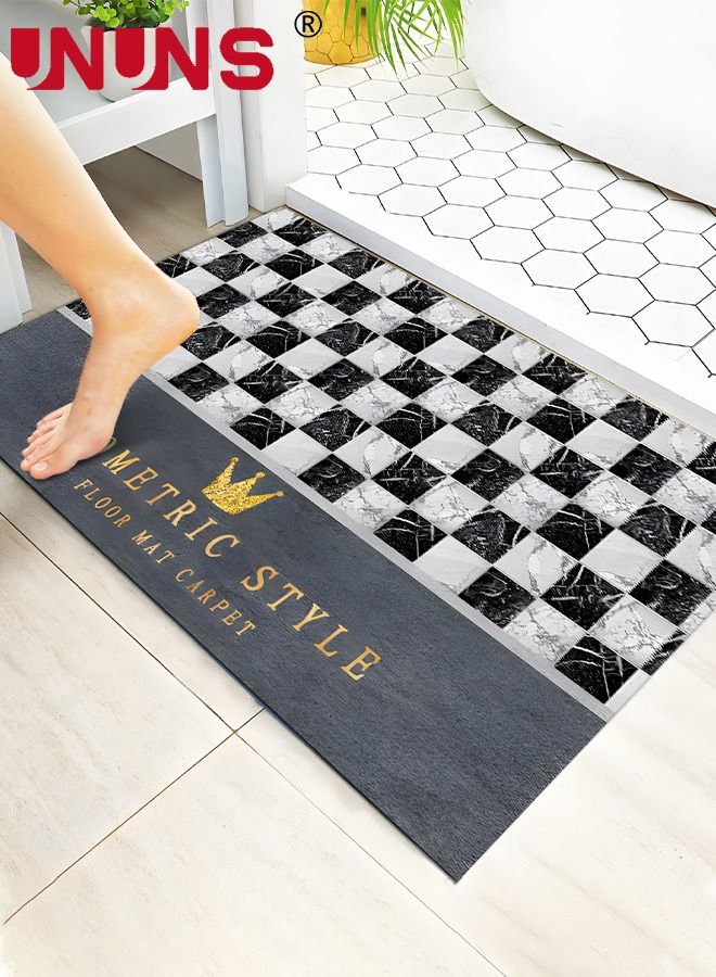 UNUNS Indoor Doormat,Front Back Door Mat Rubber Backing Non Slip Door Mats 50*80CM Absorbent Resist Dirt Entrance Doormat Inside Floor Mats Area Rug for Entryway Machine Washable  - Image 1