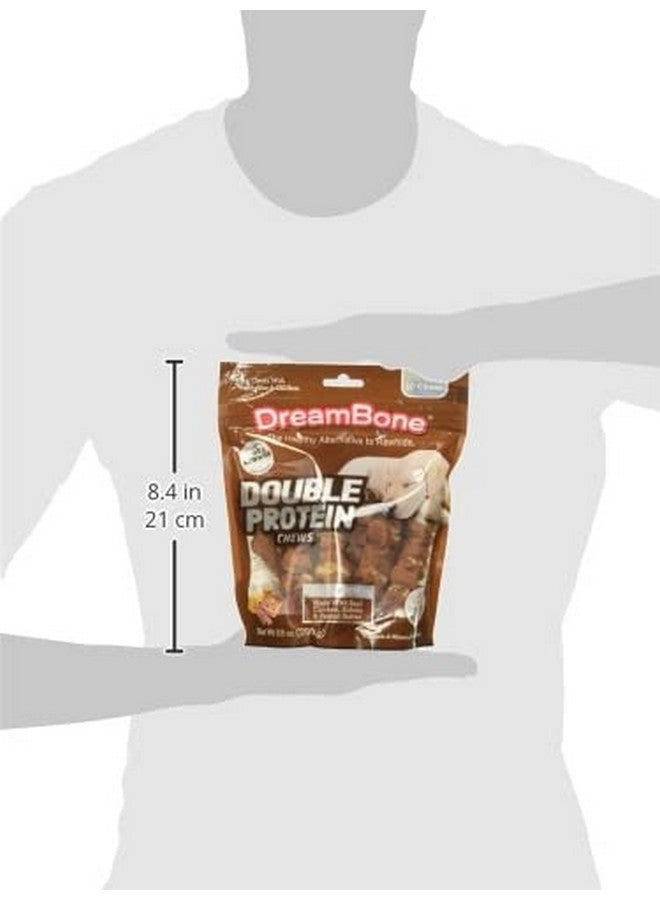 Dreambone Double Protein Chews Made with Real Chicken, Sirloin and Peanut Butter, 10 Count, Rawhide-Free Chews for Dogs, 9.80 Ounce (Pack of 1) - Image 2