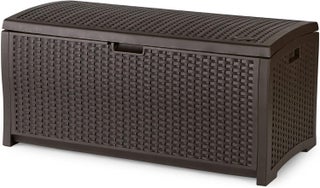 Suncast 73Gallon Medium Deck Box  Lightweight Resin IndoorOutdoor Storage Container and Seat for Patio Cushions and Gardening Tools  Store Items on Garage Yard  Mocha Brown - pzsku/Z1DA66407B5170A5F9558Z/45/1747312928/45ccd2fd-6bdd-418c-97f8-7f138ef27838