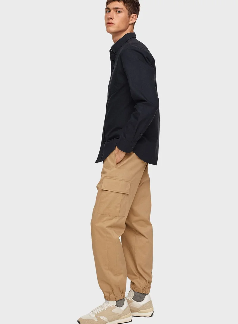 Mango Man Button Down Regular Fit Shirt