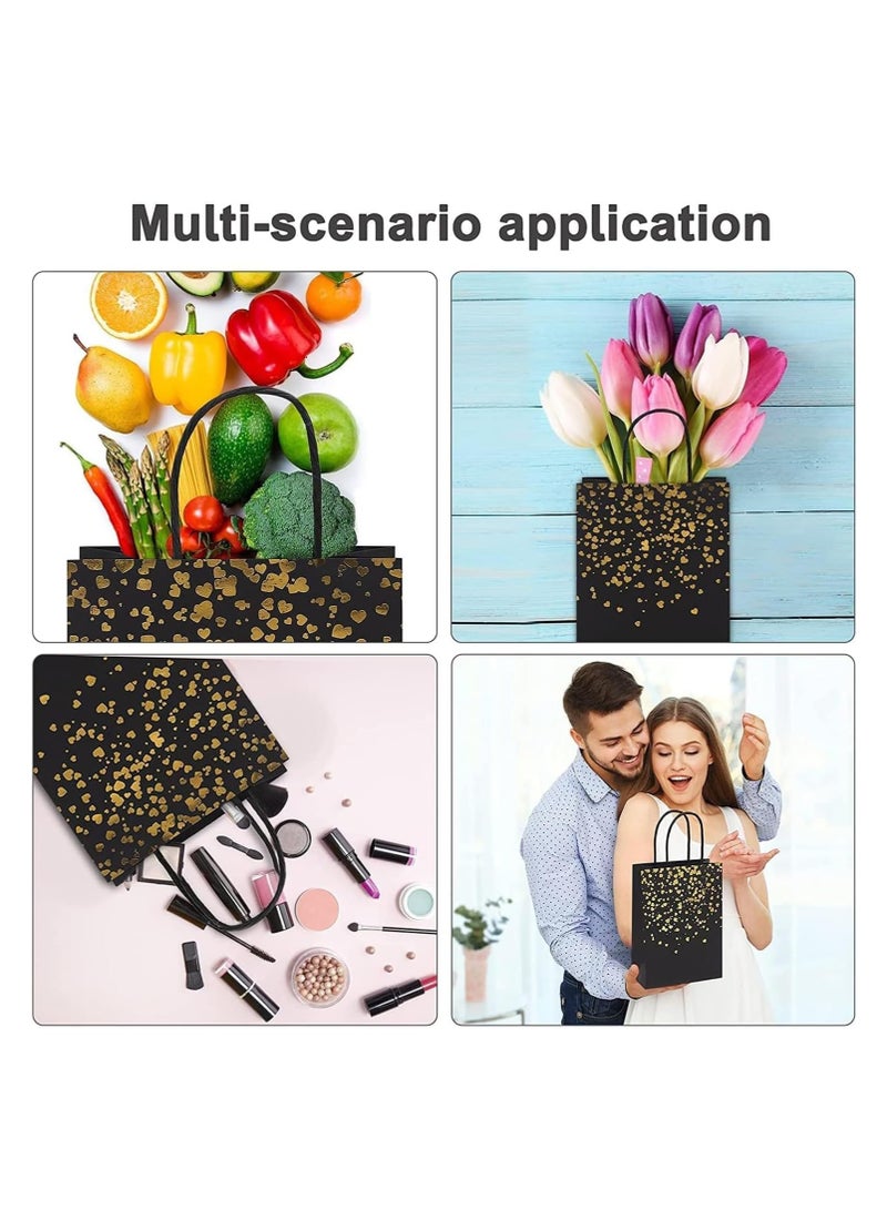 Excefore Paper Gift Bags 24 Pcs, Kraft Paper Bags Party Favor Bags with Handles for Kids Birthday, Baby Shower, Crafts, Wedding, Party Supplies, Size 21x15x8 cm - Image 5