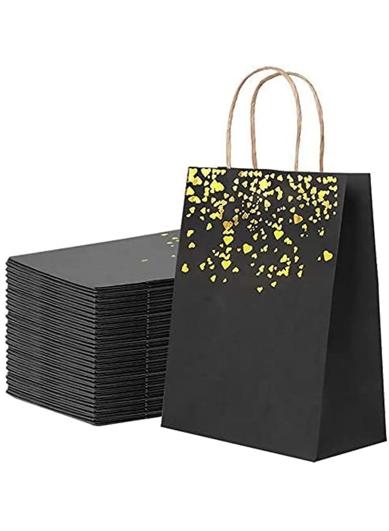 Excefore Paper Gift Bags 24 Pcs, Kraft Paper Bags Party Favor Bags with Handles for Kids Birthday, Baby Shower, Crafts, Wedding, Party Supplies, Size 21x15x8 cm - Image 3