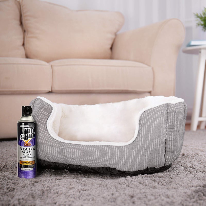 Hot Shot Flea, Tick & Lice Killer with Odor Neutralizer (Aerosol) 14 Oz (1 pack) - Image 5
