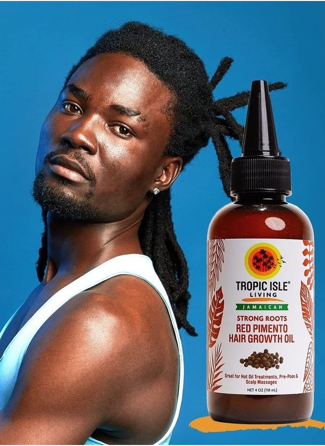 Tropic Isle Living - Strong Roots Red Pimento Hair Growth Oil 4oz - Image 1