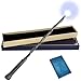 ChampWe Light Up Magic Wizard Wand Rechargeable Illuminating Toy for Kids Witch Collection Cosplay Accessories with Spellbook and Gift Box Stump - Image 2