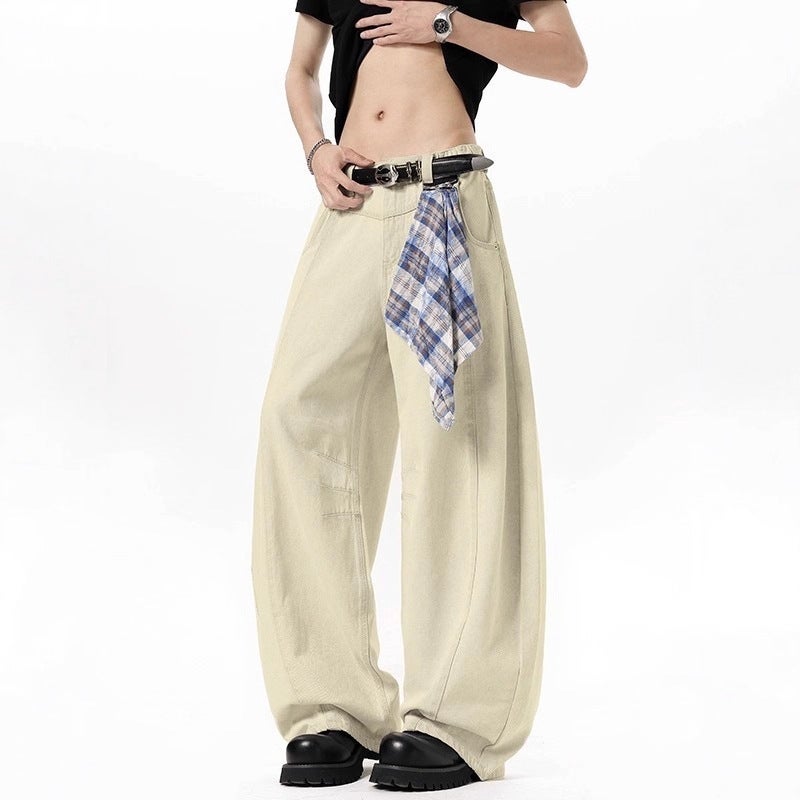 Unisex Classic Denim Jeans Loose Fit Daily Outdoor Wear - Image 2