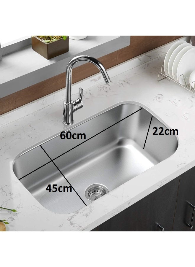 Shams Kitchen sink with full drainage, 60 cm/1 mm - Image 1