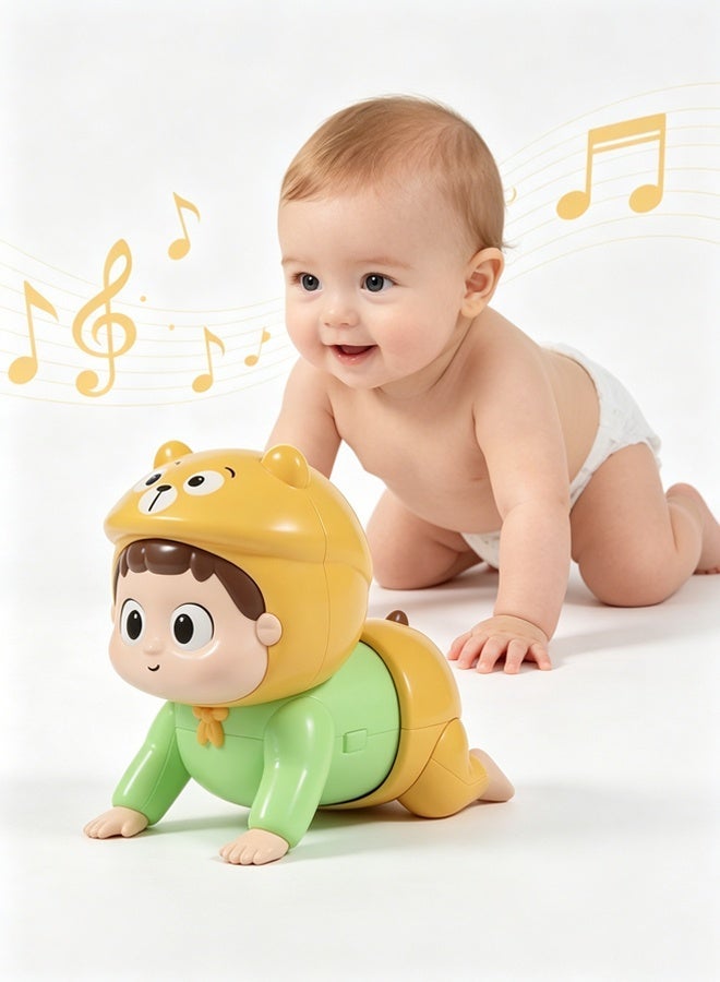 Keranixy Baby Music Toy, Electric Crawling Toy with Music and Light, Mutifuntional Toy, Educational Toy for Baby's Crawling and Head Lifting - Image 1
