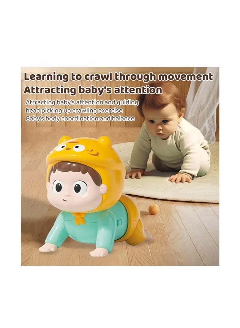 Keranixy Baby Music Toy, Electric Crawling Toy with Music and Light, Mutifuntional Toy, Educational Toy for Baby's Crawling and Head Lifting - Image 5