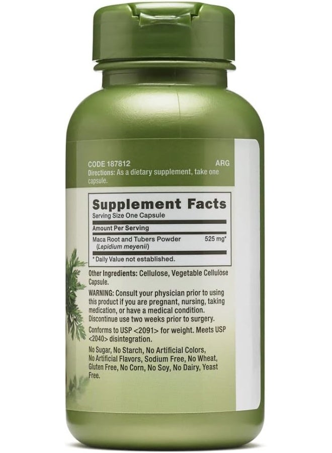 GNC Herbal Plus Maca Root Supplement,525Mg - Image 2