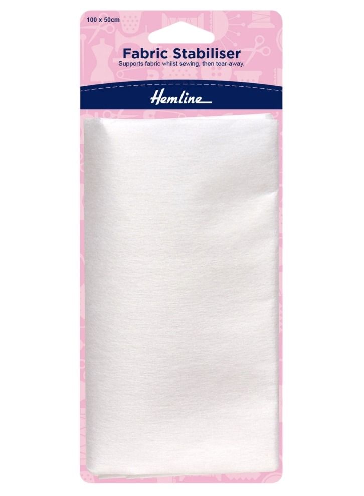 Hemline Fabric Stabilizer Supports Fabric Whilst Sewing Then Tear Away 100X50 Centemeter - Image 1