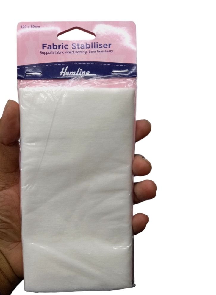 Hemline Fabric Stabilizer Supports Fabric Whilst Sewing Then Tear Away 100X50 Centemeter - Image 3