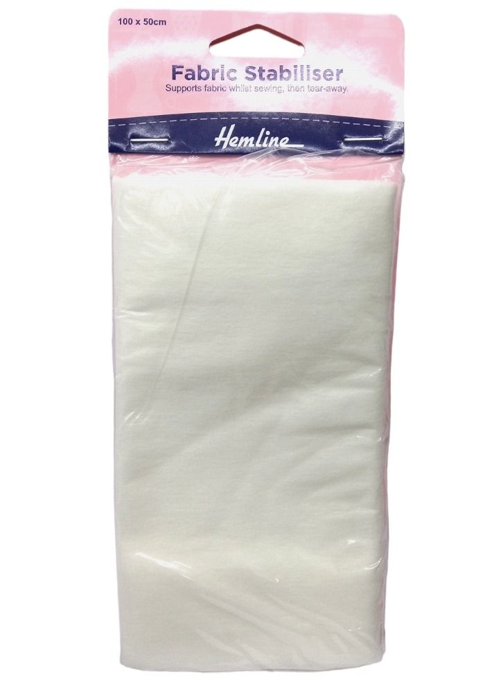 Hemline Fabric Stabilizer Supports Fabric Whilst Sewing Then Tear Away 100X50 Centemeter - Image 2