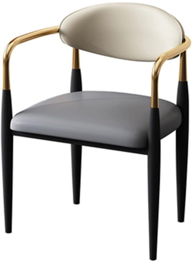 SMART HOME - Chair set consists of two leather chairs with comfortable and padded memory foam filling modern for the living room, dining chair, makeup room chair, café chair - Image 1