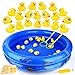 FIVEDAOGANG Duck Matching Game Toys for Kids 20 Plastic Ducks with Numbers34 x 7 Kiddie Pool Storage Bag 2 Nets Fun Memory Games Water Outdoor Game for ChildrenPreschoolersBirthday Party Carnival - Image 3
