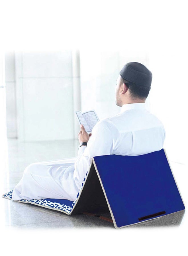 AL SANIDI Prayer Mat With A Chair, Blue, Size 55*193 Cm  - Image 2