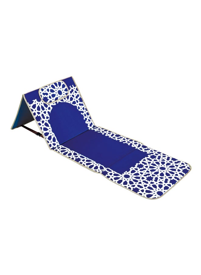 AL SANIDI Prayer Mat With A Chair, Blue, Size 55*193 Cm  - Image 1