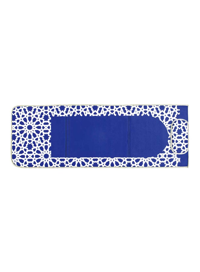 AL SANIDI Prayer Mat With A Chair, Blue, Size 55*193 Cm  - Image 3