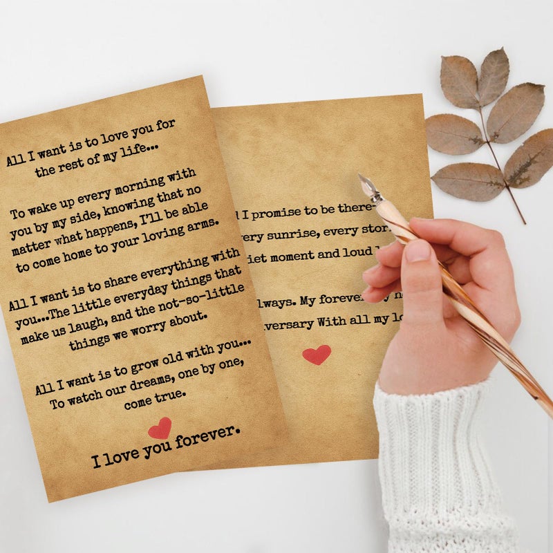 Icoolyi Romantic Anniversary Cards Gifts For Wife  Husband  Or Partner - Sentimental Love Card For Couples - I Love You Card For Him Or Her - Thoughtful Wedding Anniversary Card Gift - Image 4