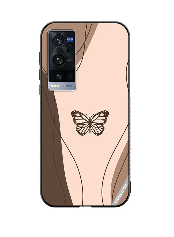 VR CREATIVE Protective Case Cover For Vivo X60 Pro Plus Butterfly Design Multicolour - Image 1